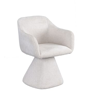 ILLINOIS ROTATING DINING CHAIR VENRO BEIGE 22 W60/D59/H83