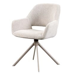 DENTSVILLE ROTATING DINING CHAIR SIENNA ECRU TAUPE LEGS