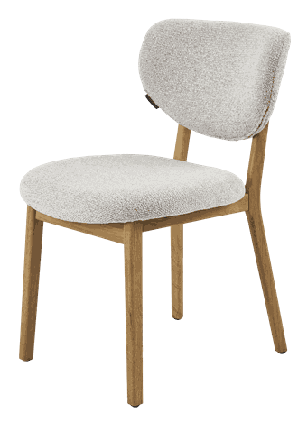 KINGWOOD DINING CHAIR NATURAL FRAME NATURAL OAK W49/D62/H82