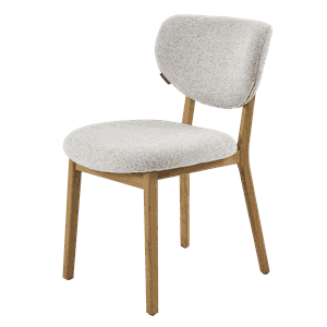 KINGWOOD DINING CHAIR NATURAL FRAME NATURAL OAK W49/D62/H82