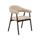 MAREN DINING CHAIR BEIGE/WALNUT