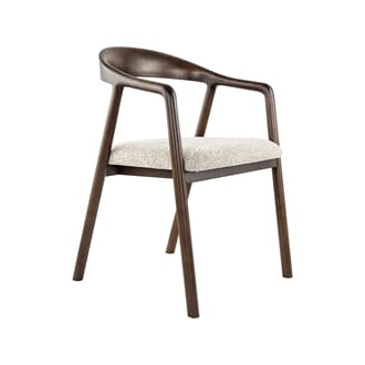 LONE DINING CHAIR WALNUT/BEIGE