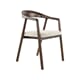 LONE DINING CHAIR WALNUT/BEIGE