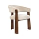 NICE DINING CHAIR NATURAL/WALNUT