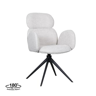 VIDAR SPISESTOL M/ARM NATURAL