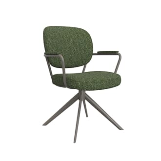 BASEL DINING CHAIR FOREST ROYAL BOUCLE/FOREST