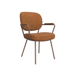 LAUSANNE DINING CHAIR CORAL ROYAL BOUCLE/CORAL