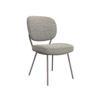 SINGAPORE DINING CHAIR MUSHROOM ROYAL BOUCLE/BRONZE