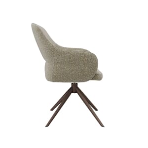 BERN DINING CHAIR MUSHROOM BOUCLE/BROWN