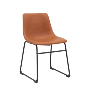 RISTO DINING CHAIR COGNAC/BLACK
