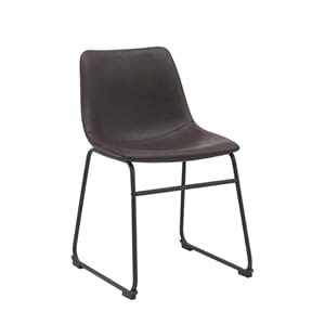 RISTO DINING CHAIR DARK BROWN/BLACK