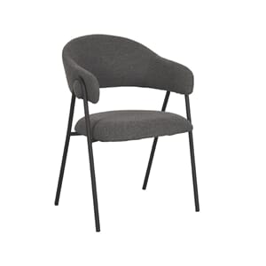 LOWEN DINING CHAIR GREY BOUCLE