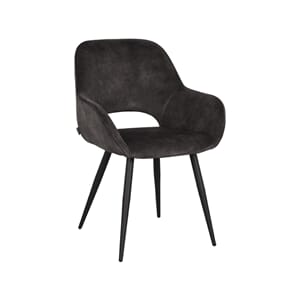 FER DINING CHAIR ANTRACIT VELOUR