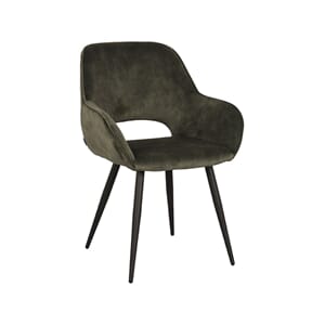 FER DINING CHAIR HUNTER GREEN VELOUR