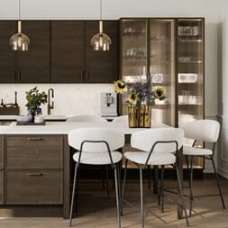 ZACK BAR CHAIR LOW NATURAL BOUCLE