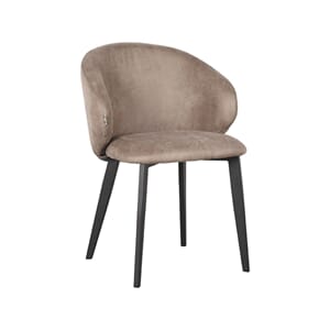 LOGAN DINING CHAIR TAUPE MICROSUEDE