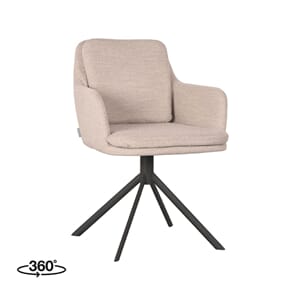 SVIVEL DINING CHAIR NATURAL BOUCLE
