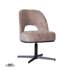 GRIMAUD DINING CHAIR TAUPE/BLACK