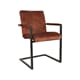 MILO DINING CHAIR RUST VELOUR