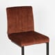 MILO BAR CHAIR LOW RUST VELOUR