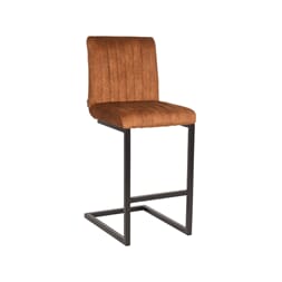 MILO BAR CHAIR LOW OCHER VELOUR