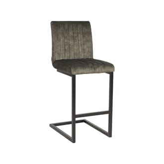 MILO BAR CHAIR LOW HUNTER VELOUR