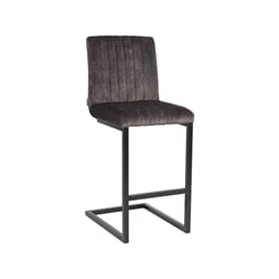 MILO BAR CHAIR LOW ANTRACIT VELOUR