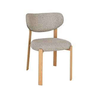 MIKA DINING CHAIR OAK/BEIGE