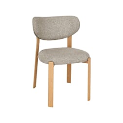 MIKA DINING CHAIR OAK/BEIGE