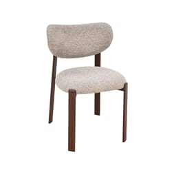 MIKA DINING CHAIR WALNUT/BEIGE