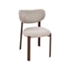 MIKA DINING CHAIR WALNUT/BEIGE