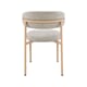 KAITO DINING CHAIR OAK/BEIGE