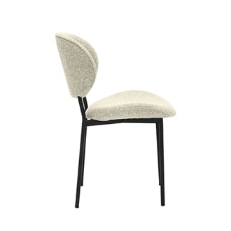 SENN DINING CHAIR NATURAL BOUCLE