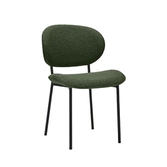 SENN DINING CHAIR FOREST BOUCLE