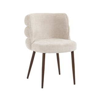 JIRO DINING CHAIR NATURAL/WALNUT