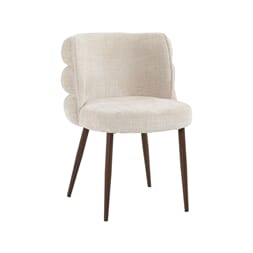 JIRO DINING CHAIR NATURAL/WALNUT