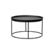 NORTHLAND COFFEE TABLE BLACK M Ø70x40