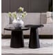 UTAH COFFEE TABLE MARBLE BLACK Ø45xH50 BASE BLACK