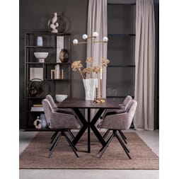 SAN DIEGO DINING TABLE WALNUT 220X90X76 CM