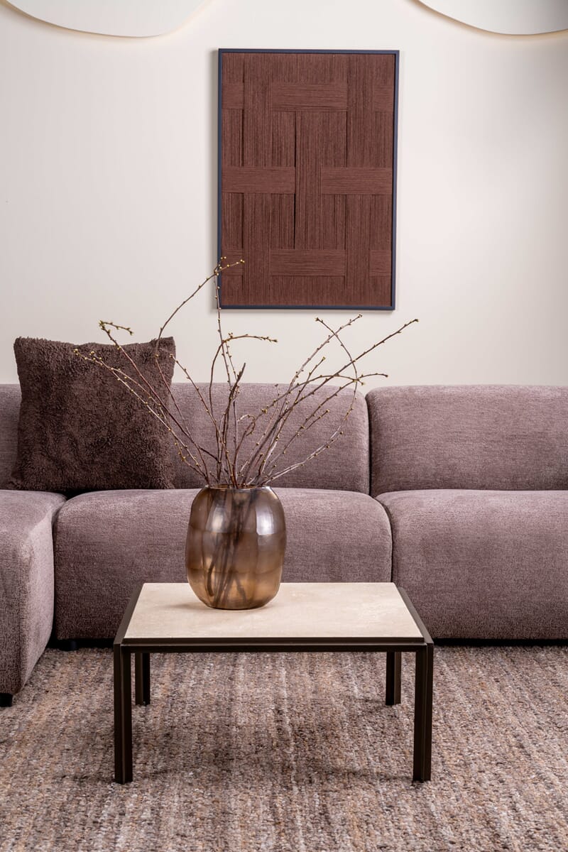 NEW JERSEY COFFEE TABLE TRAVERTINE 65x65x30 Trend Collection AS