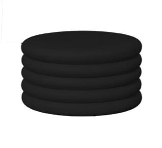 RIFF COFFEE TABLE BLACK L W60/D60/H29