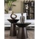 DAEMEN COFFEE TABLE WALNUT Ø50XH40