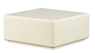 CHALLIS COFFEE TABLE L ECRU W60 X D60 X H27CM