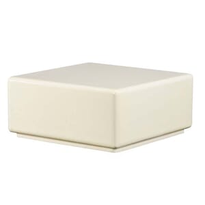 CHALLIS COFFEE TABLE L ECRU W60 X D60 X H27CM