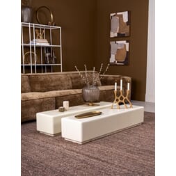 CHALLIS COFFEE TABLE XL ECRU W140 X D35 X H27CM