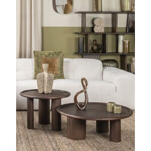 WICHITA COFFFEE TABLE WALNUT Ø80 x H30cm