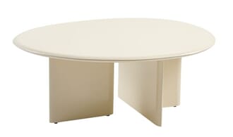 MINOT COFFEE TABLE L MILK WHITE W89/D74/H35