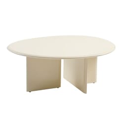 MINOT COFFEE TABLE L MILK WHITE W89/D74/H35