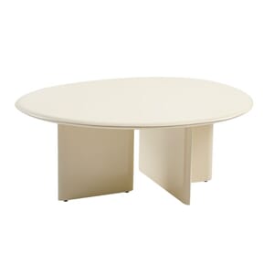 MINOT COFFEE TABLE L MILK WHITE W89/D74/H35