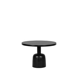 BLACK METAL COFFEE TABLE 50 CM